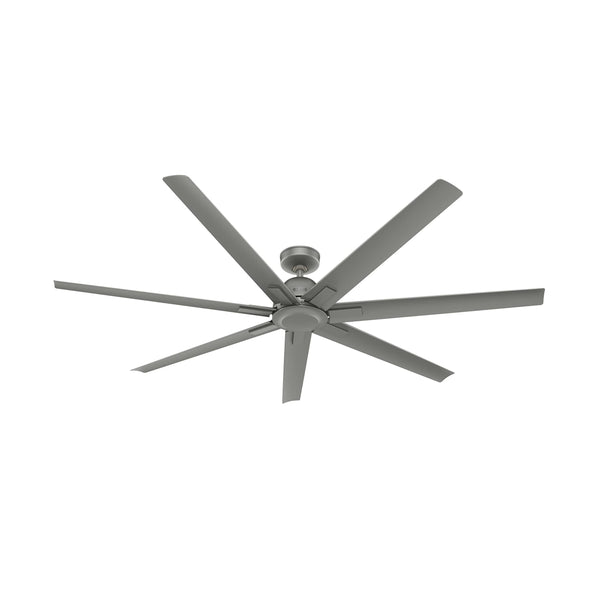 Hunter Downtown 72" Ceiling Fan in Matte Silver